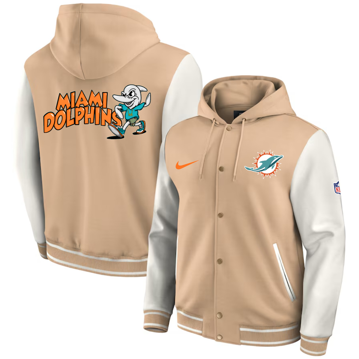 Men 2025 NFL Miami Dolphins jacket syle 3